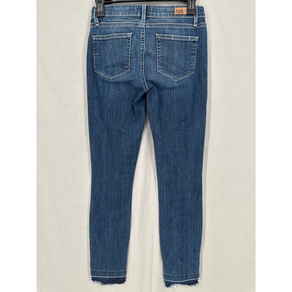 Paige Verdugo Ankle Jeans Womens 26 Stretch Skinny Mid Rise Denim - Picture 3 of 10